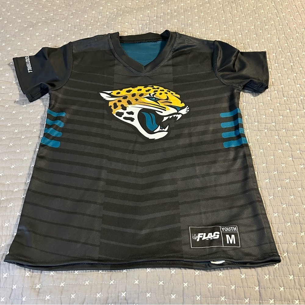 (Bundle 3 for $15) Youth Flag Football Jaguars Jersey Youth M